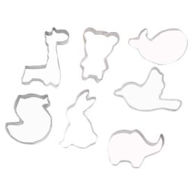 7 Pcs Giraffe Cartoon Cookie Cutters Animal Biscuit Mold DIY Cake Fondant Sugar craft Pastry Bakeware Decoration
