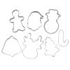 7 Pcs Christmas Cookie Cutters Stainless Steel Fondant Mold Cupcake Sugar craft Cake DIY Decorating Tool