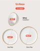 d12 PCS Dinnerware Set Ceramic Plates and Bowls Sets Service for 4 White
