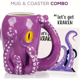 3D Octopus Ceramic Mug, Novel Handmade Octopus Shaped Statue Cup, Festivals Or Birthday Gifts For Coffee And Milk Tea (Option: 1PC)
