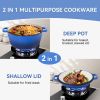cEnameled Cast Iron Dutch Oven with Serving Lid + ENCLOSED THERMAL CIRCLE Design